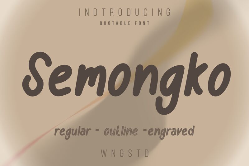 Semongko 字体