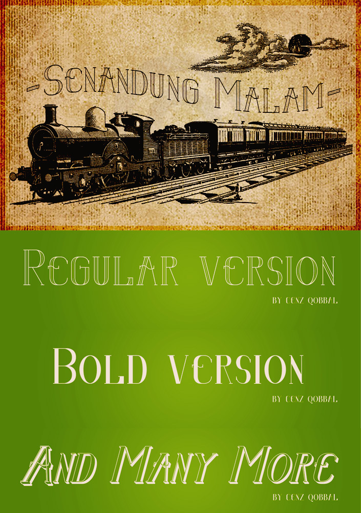 Senandung Malam Schriftart