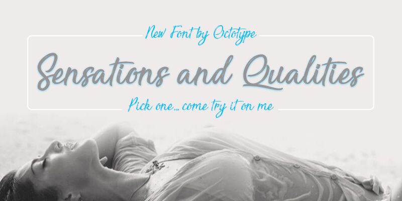 Sensations and Qualities Schriftart