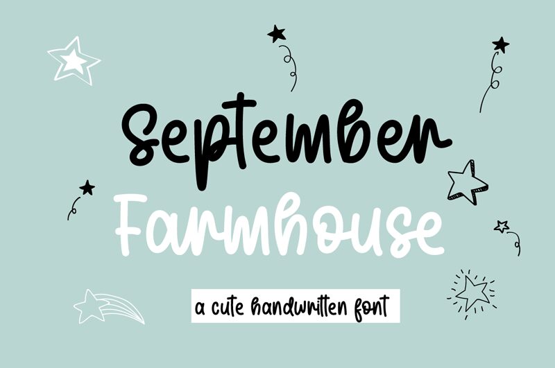 September Farmhouse 字体