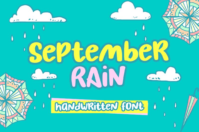 September Rain Schriftart