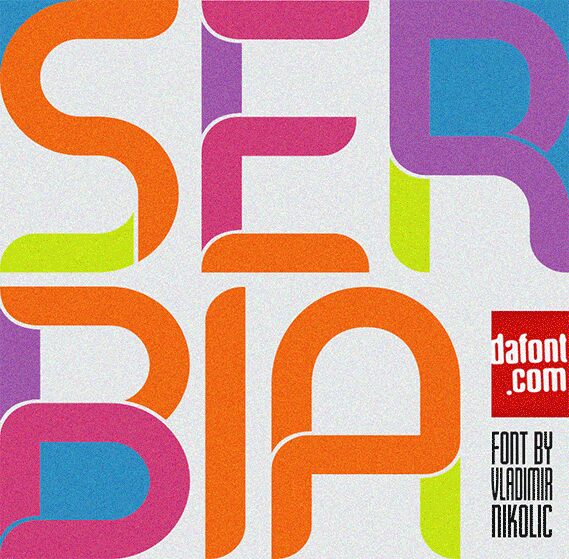 Serbia Regular — Schriftpräsentation