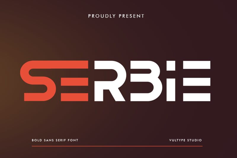 Serbie Schriftart
