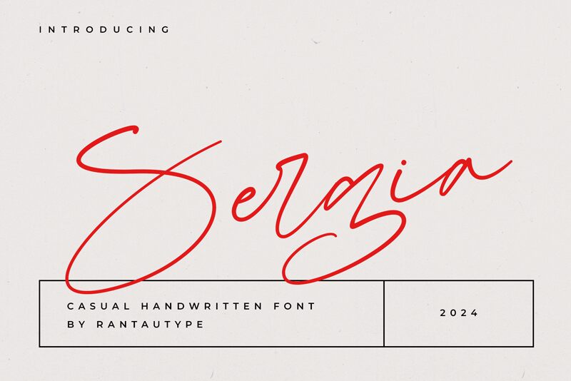 Sergia — Font presentation