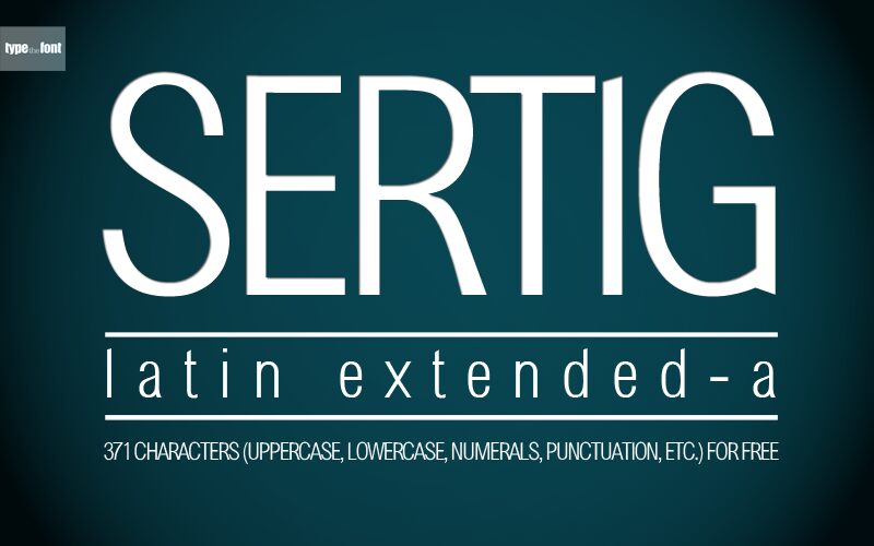 Sertig Schriftart