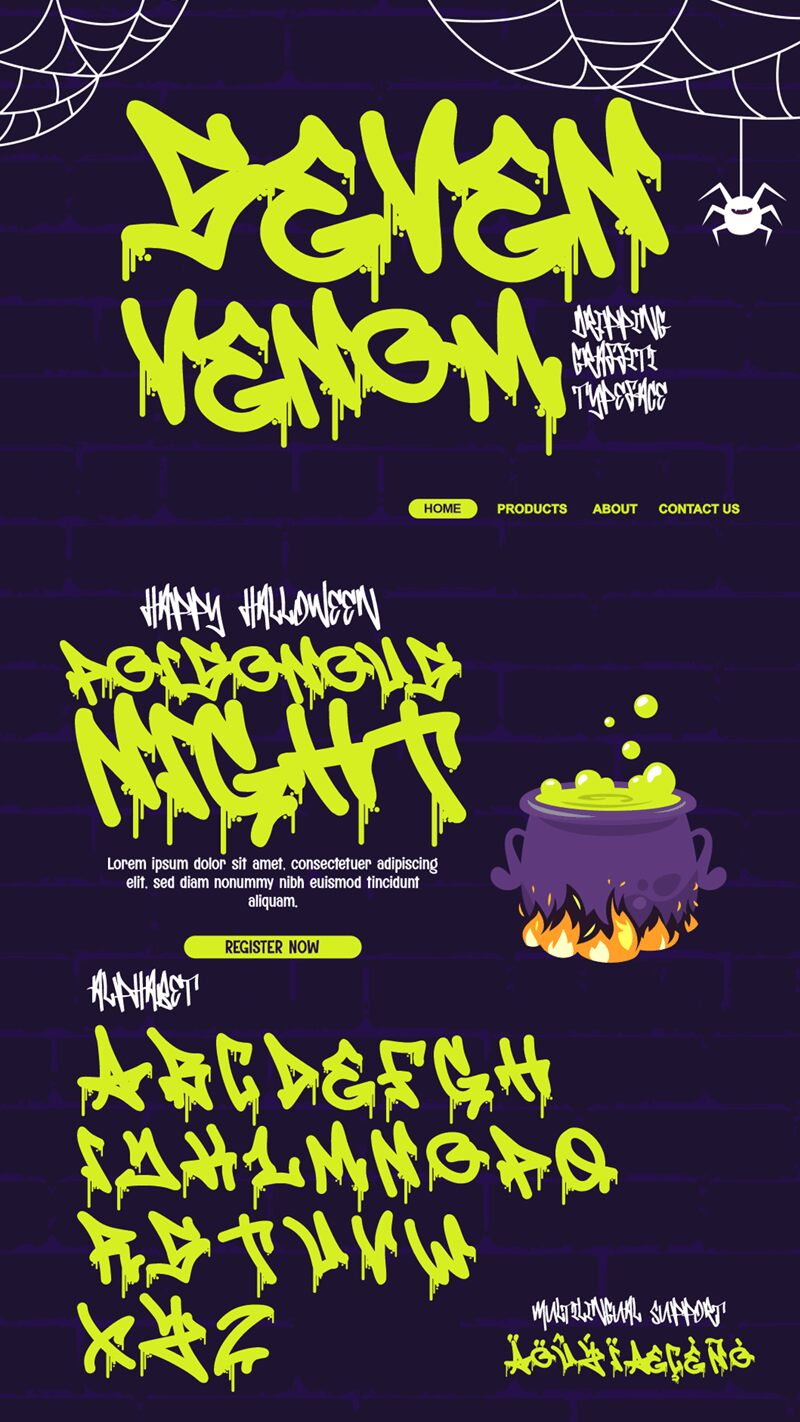 Seven Venom Druh písma