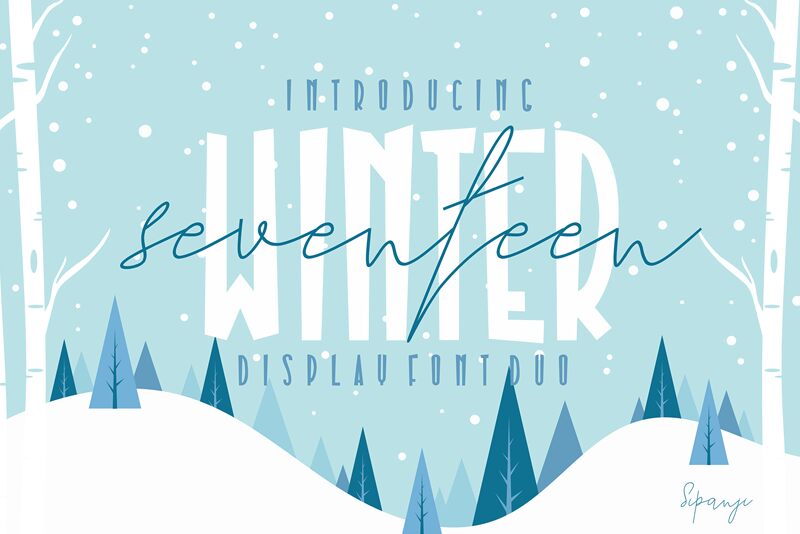 Seventeen Winter Czcionka