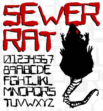Sewer Rat Schriftart