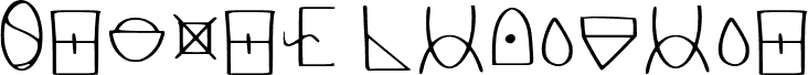 Preview of the Secret Language Regular font