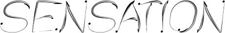 Anteprima del carattere SENSATION Italic