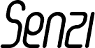 Senzi Italic