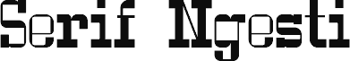 Serif Ngesti Regular