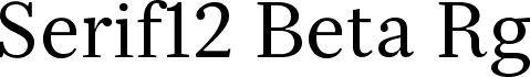 Serif12Beta-Regular
