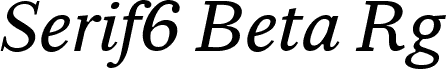 Serif6Beta-Italic