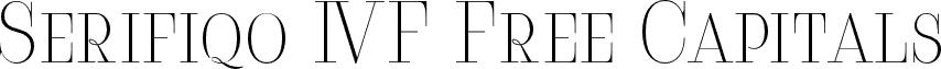 Serifiqo 4F Free Capitals