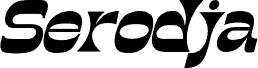 Preview of the Serodja Italic font