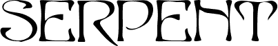 Preview of the SERPENT Normal font