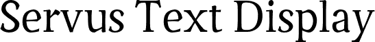 ServusTextDisplay-Display