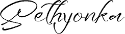 Sethyonka Schriftart