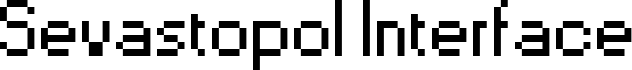 Preview of the Sevastopol Interface Regular font