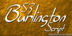 SF Burlington Script Czcionka