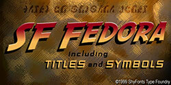 SF Fedora Czcionka