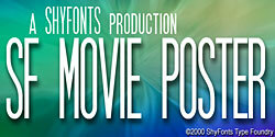 SF Movie Poster Druh písma