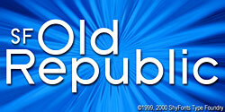 SF Old Republic الخط