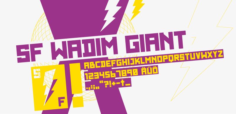 SF WADIM GIANT Druh písma