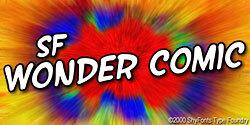 SF Wonder Comic Schriftart