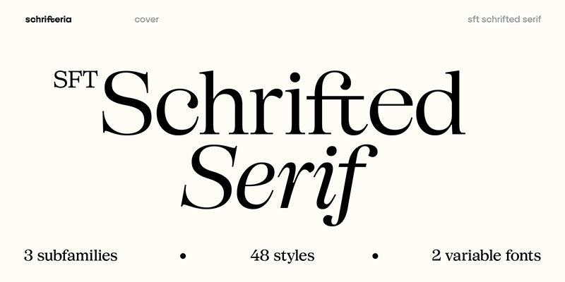 SFT Schrifted Serif Schriftart