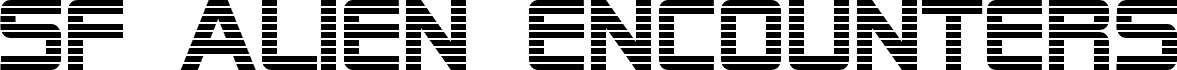 Preview of the SF Alien Encounters font
