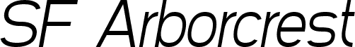 SF Arborcrest Light Oblique