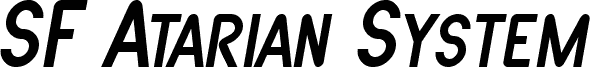 SF Atarian System Italic