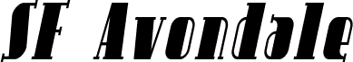 SF Avondale Cond Italic
