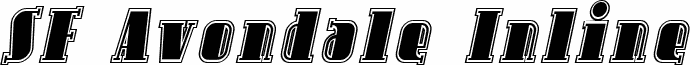 SF Avondale Inline Italic