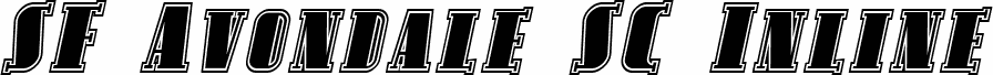 SF Avondale SC Inline Italic