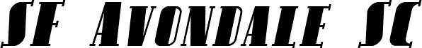 SF Avondale SC Italic