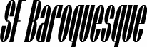 SF Baroquesque Condensed Oblique