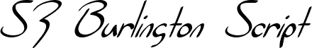 SF Burlington Script Italic