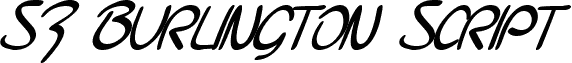 SF Burlington Script SC Bold Italic