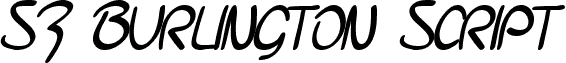 SF Burlington Script SC Bold