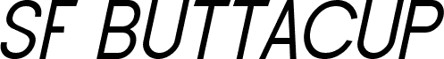 SF Buttacup Lettering Oblique