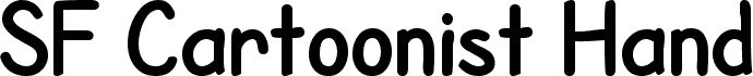 Preview of the SF Cartoonist Hand Bold font