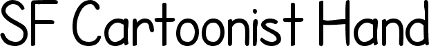 Preview of the SF Cartoonist Hand font
