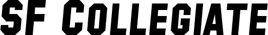 SF Collegiate Solid Italic