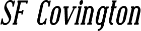 SF Covington Cond Bold Italic