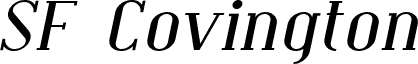 SF Covington Exp Italic