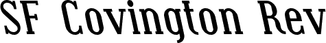 SF Covington Rev Bold Italic