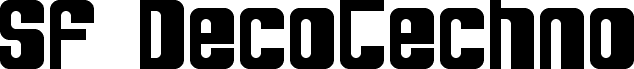SF DecoTechno Bold